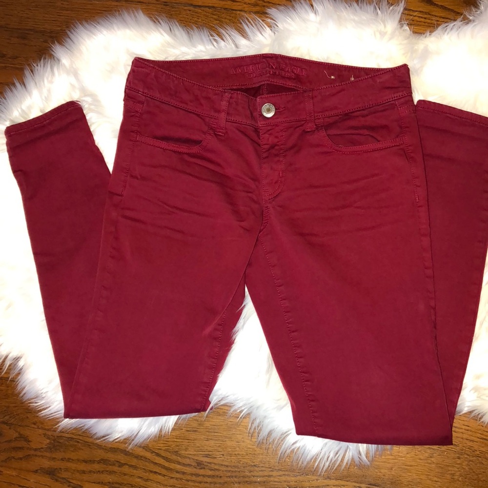 American Eagle Red Jegging